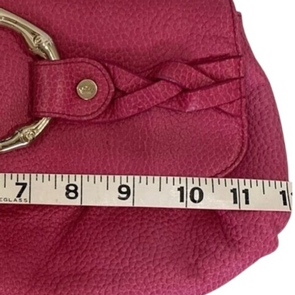 Elaine Turner Pink and‎ Gold Leather Clutch Envelope Magnetic Closure - Picture 8 of 9